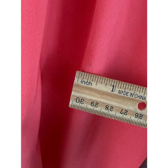 Forever 21 Womens Small Strapless Formal Orange Rose Dress Prom Cocktail Wedding - Picture 10 of 12